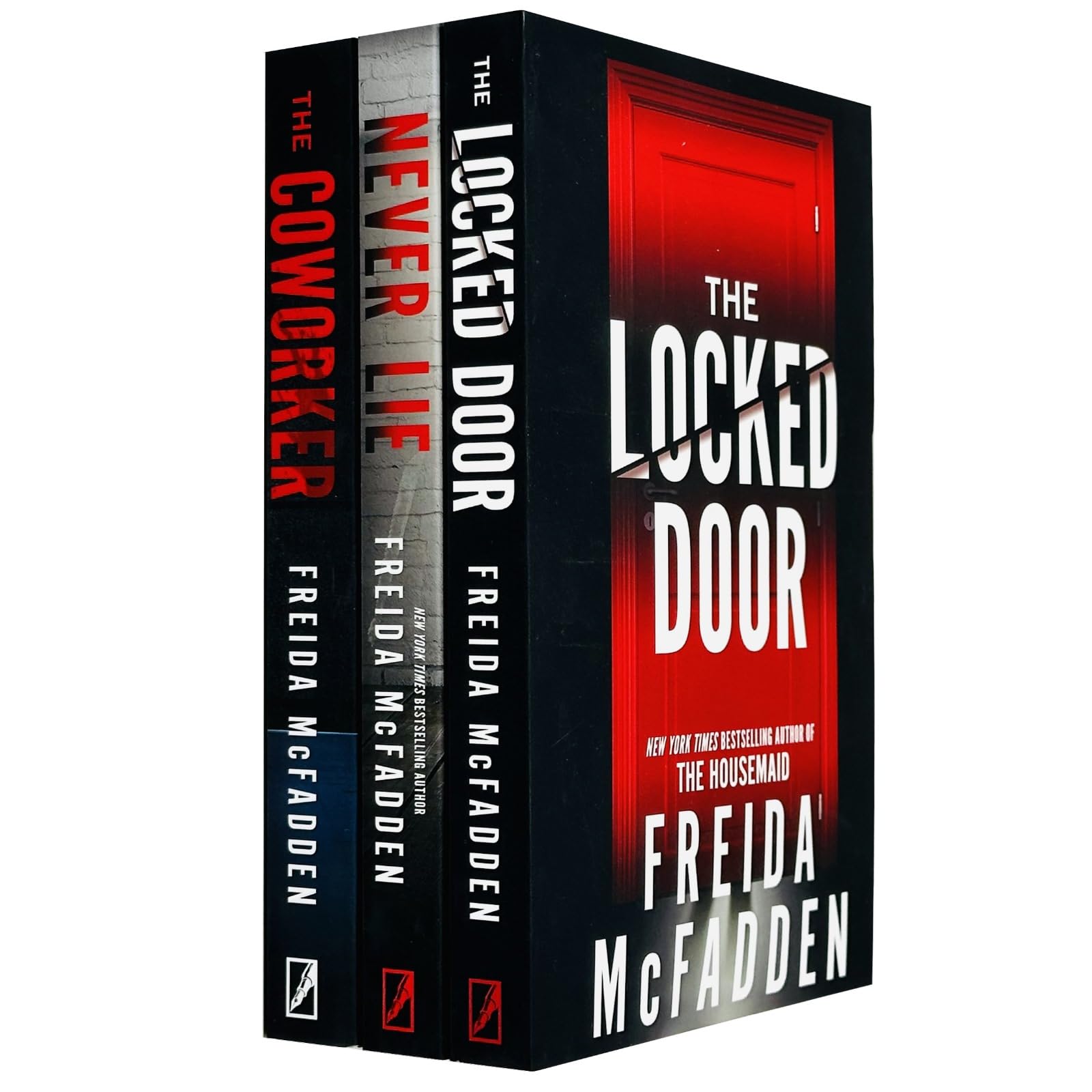 Freida McFadden 3 Books Collection Set (The Coworker, Never Lie, The Locked Door) Fiction