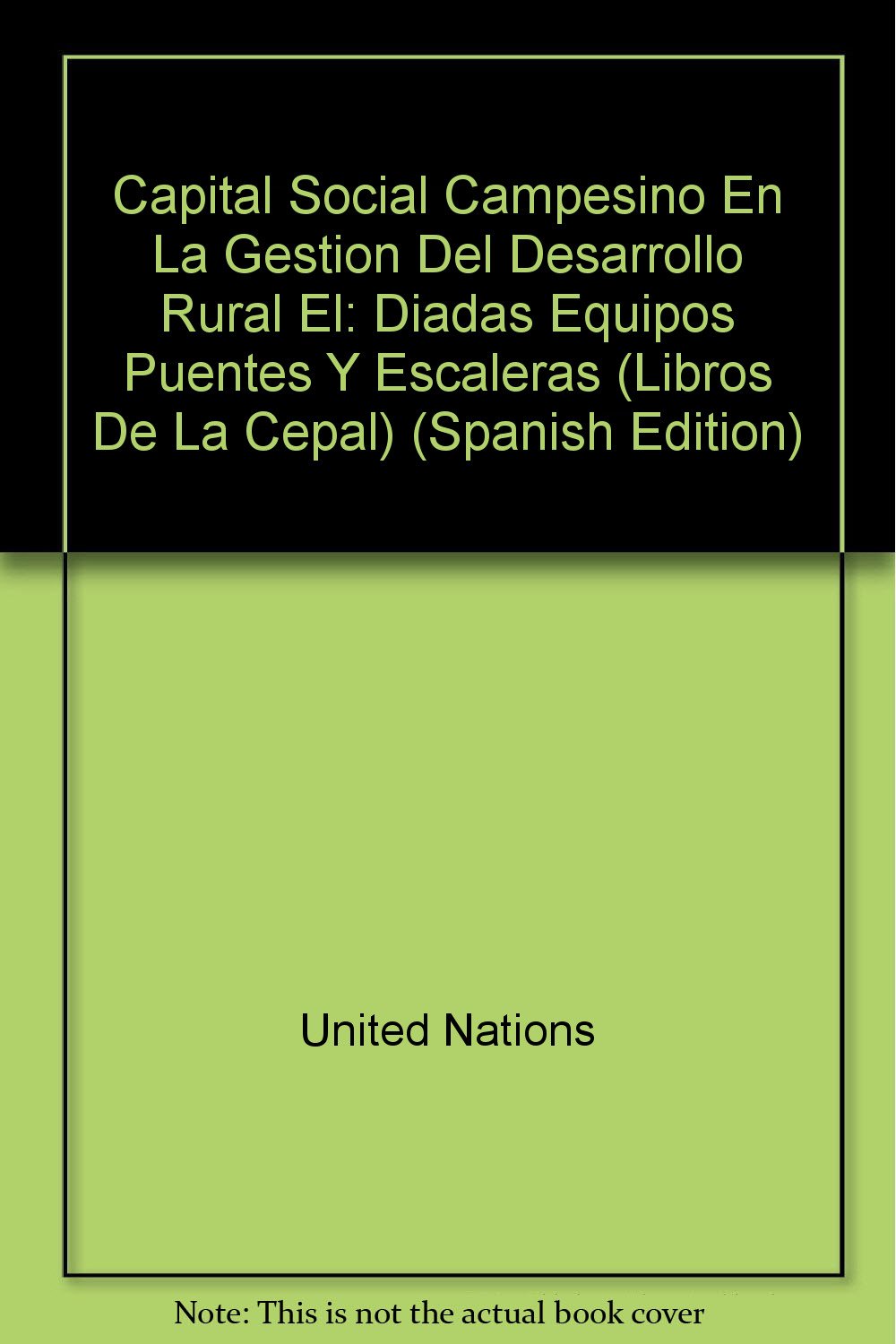 Capital Social Campesino En La Gestion del Desarrollo Rural El: Diadas Equipos Puentes y Escaleras book