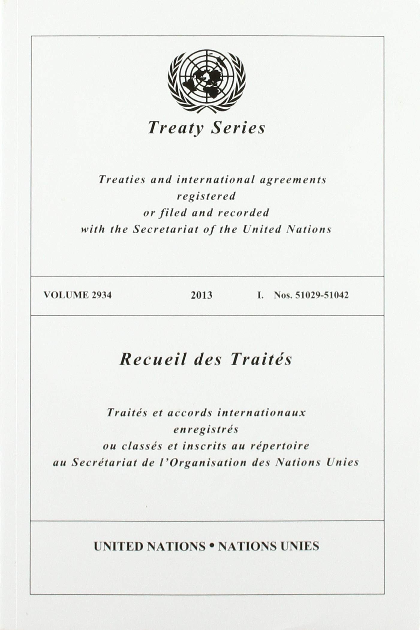 Treaty Series (Treaty, 2934, Band 2934) Law