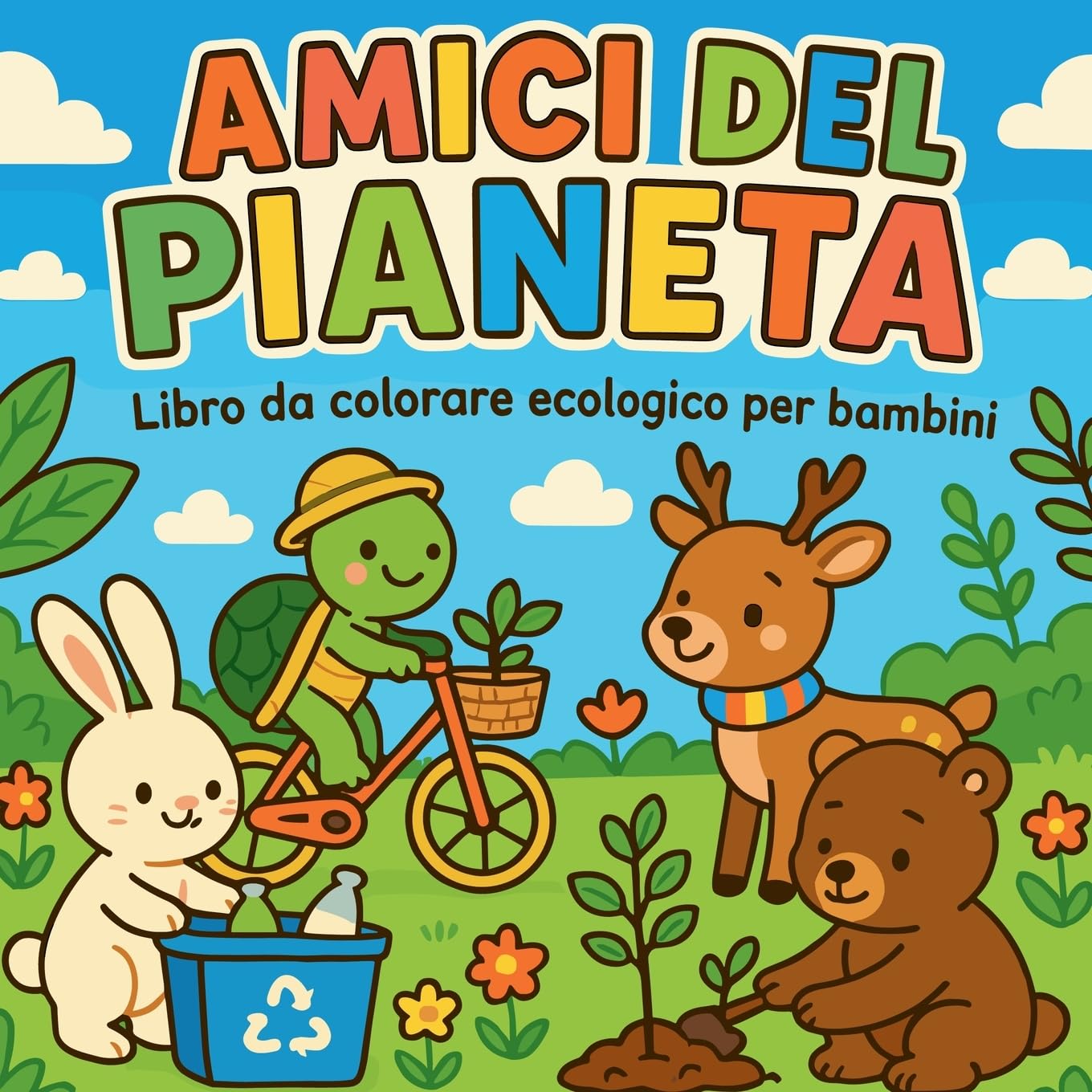 Amici del Pianeta - Libro da colorare ecologico per bambini Business & Technology