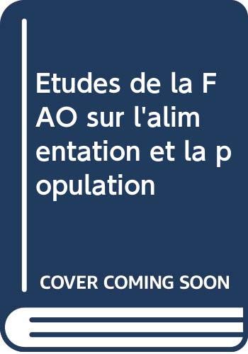 Etudes de la FAO sur l'alimentation et la population Books