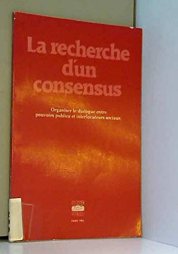 Product Image: La Recherche d'un consensus : L'expérience de cinq pays