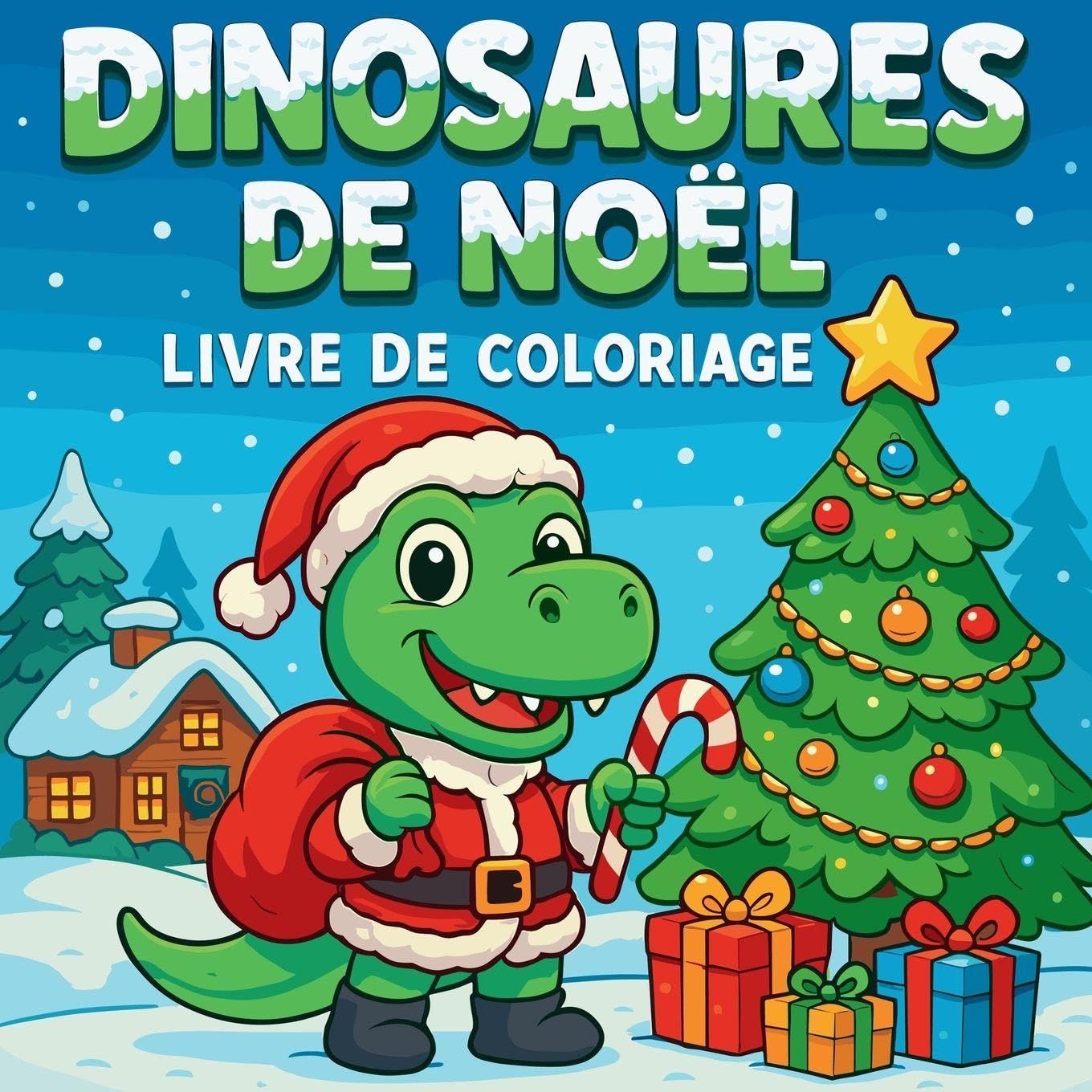 Dinosaures de Noël - Livre de coloriage Non-fiction