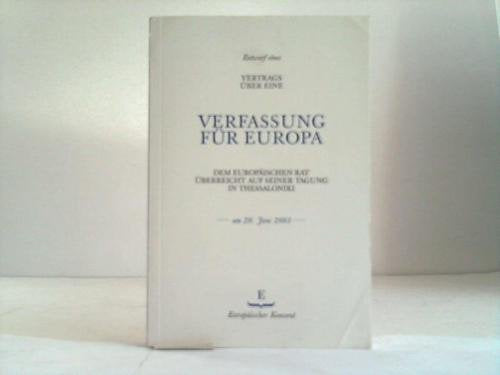Entwurf eines Vertrags über eine Verfassung für Europa Books