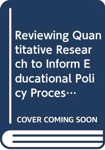Reviewing Quantitative Research to Inform Educational Policy Processes (Fundamentals of Educational Planning, 69) book