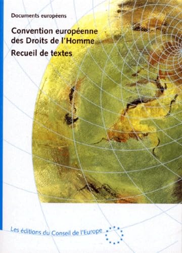 Convention Europeenne Des Droits De L'Homme. Recueil De Textes Books