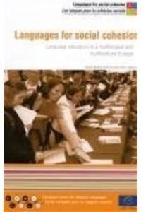 Languages for social cohesion - language education in a multilingual and multicultural europe book