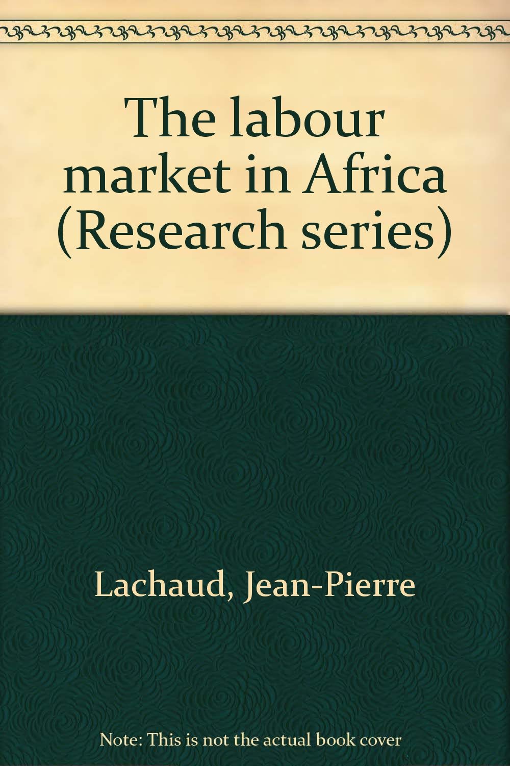 The labour market in Africa (Research series) Books