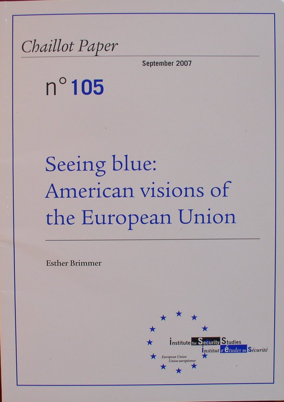 SEEING BLUE American Visions Of The European Union Books