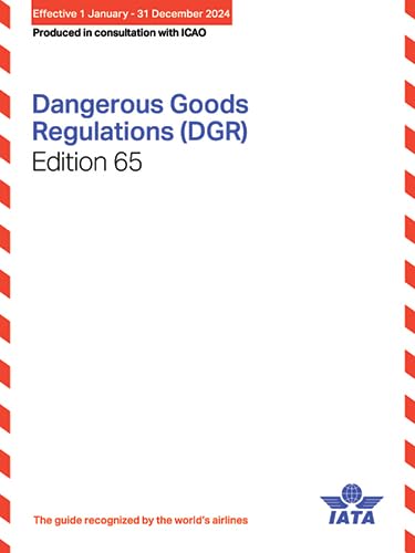 2024 65th Edition IATA Dangerous Goods Regulations - Perfect Bound - (English) Books