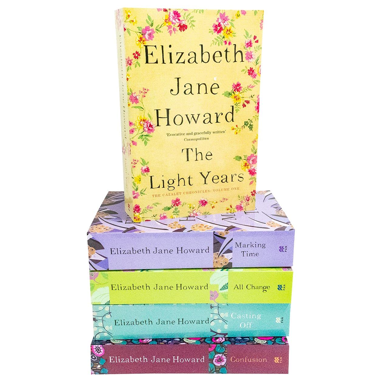 Elizabeth Jane Howard Cazalet Chronicles Series 5 Books Collection Set (All Change, Casting Off, Confusion, Marking Time & The Light Years) Books
