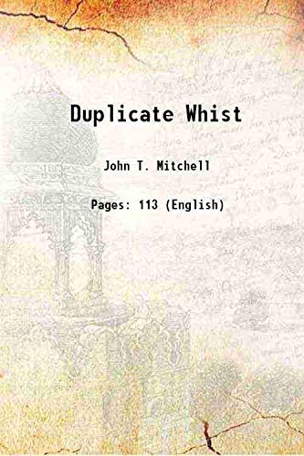 Duplicate Whist 1891 Books