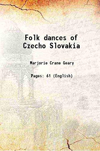Folk dances of Czecho Slovakia 1922 Books