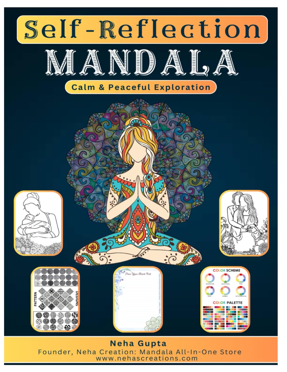 MANDALA Structural designs creation along with Mandala patterns, Color theory & Manifest pages - Self Reflection Mandala Book Film, Art & Culture