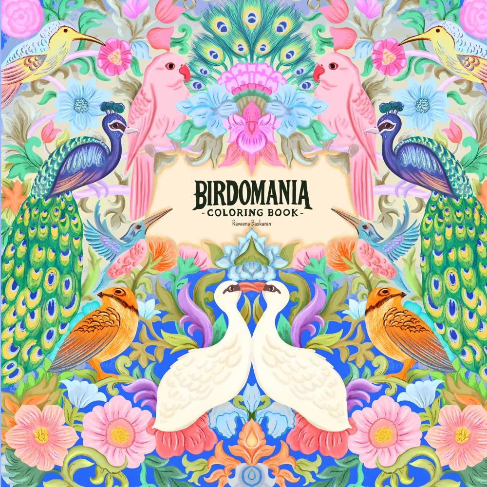 Birdomania: Adult Coloring Book (Mania Coloring) Film, Art & Culture