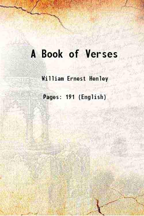 Product Image: A Book of Verses 1893
