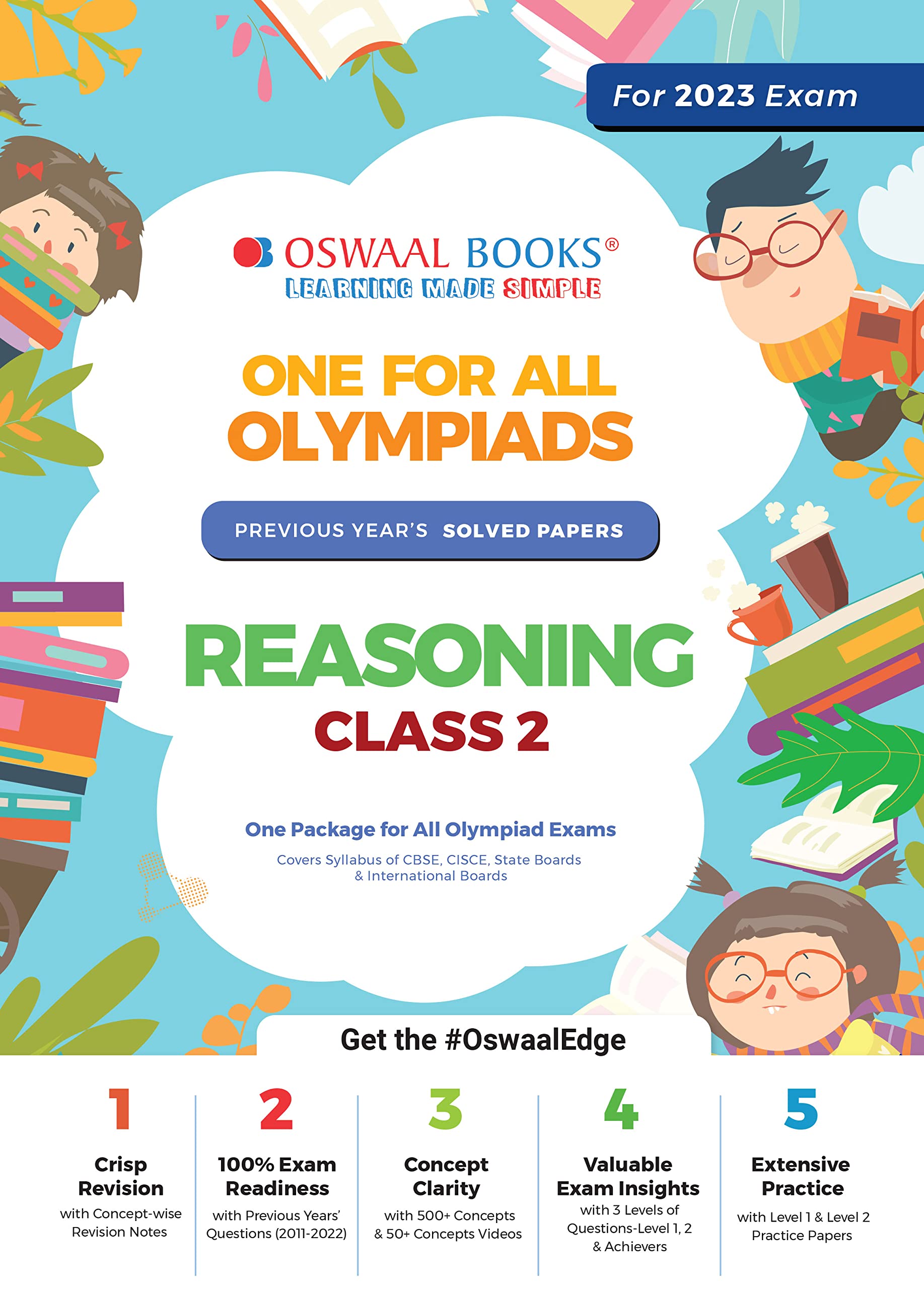 Oswaal One For All Olympiad Previous Years' Solved Papers, Class-2 Reasoning Book (For 2023 Exam) Contemporary literature