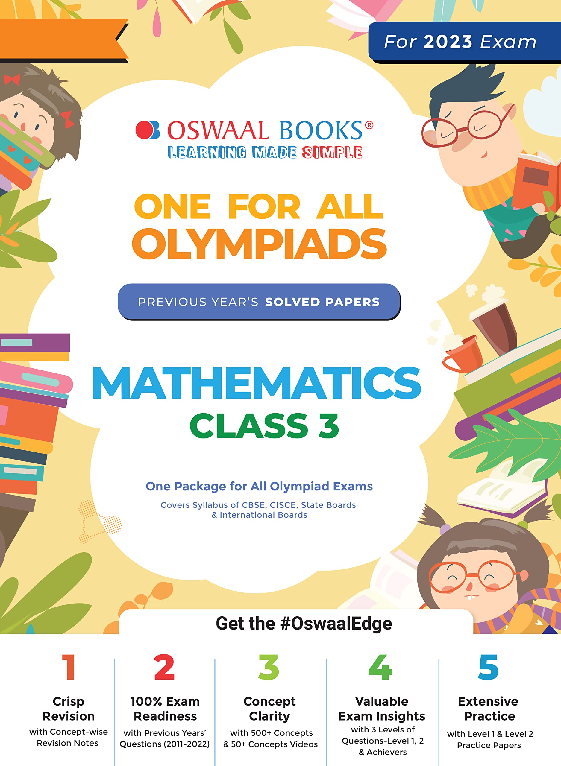 Oswaal One For All Olympiad Previous Years' Solved Papers, Class-3 Mathematics Book (For 2022-23 Exam) Contemporary literature