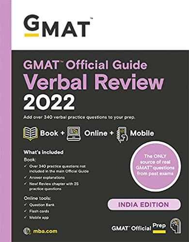 GMAT Official Guide Verbal Review 2022: Book + Online Question Bank (Paperback – 2021) book