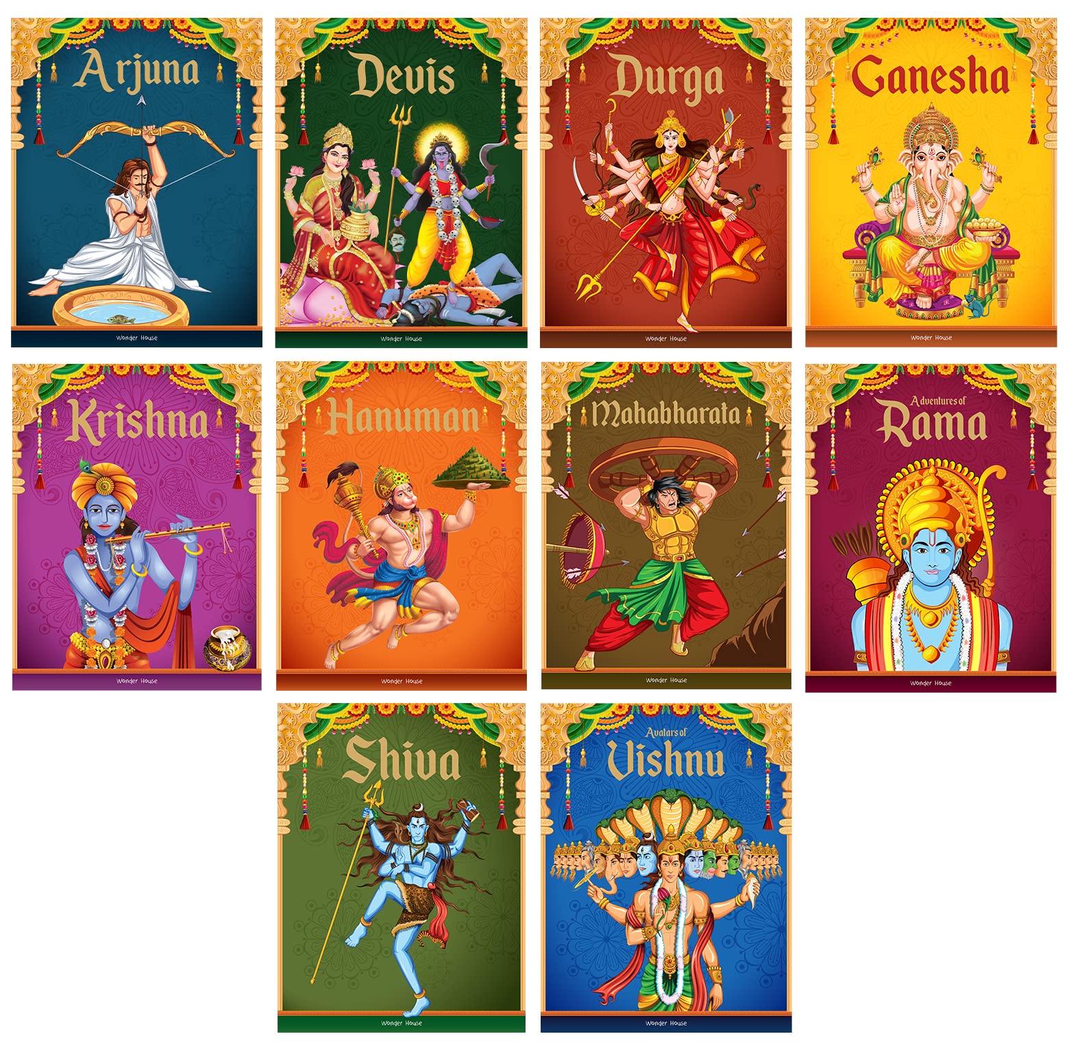 Tales from Indian Mythology: Collection of 10 Books (Indian Mythology for Children) Fairy Tales & Legends