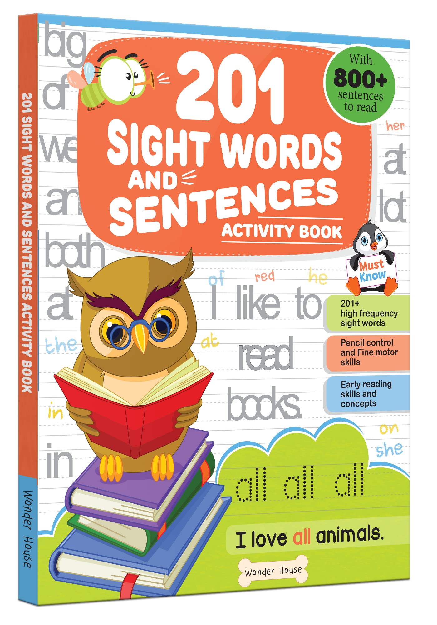 201 Sight Words and Sentence With 800+ Sentences to Read: Fun Activity Book for Children book