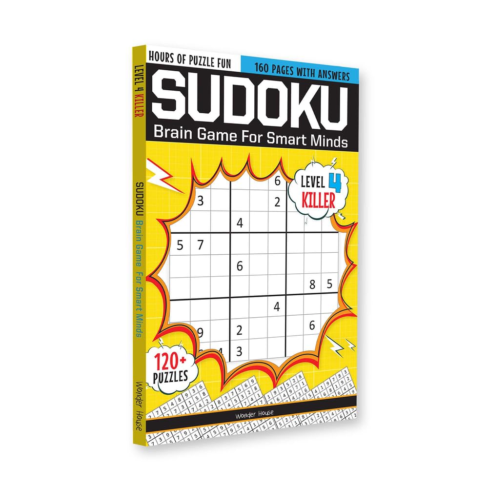 Sudoku - Brain Booster Puzzles for Kids: Level 4 Killer (Brain Games for Smart Minds) Leisure & Fun