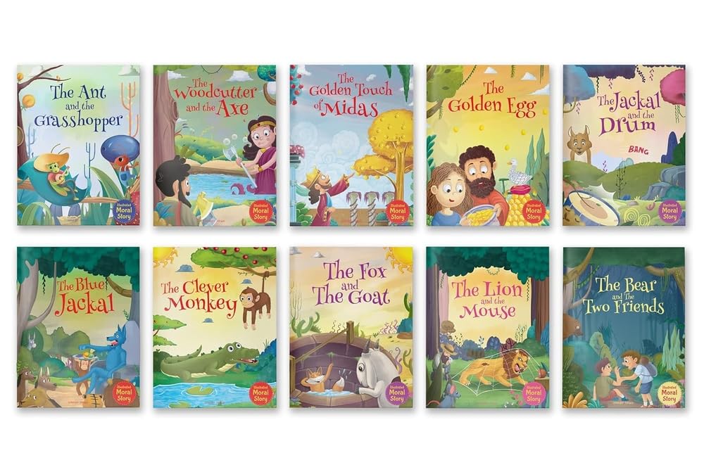 Illustrated Moral Stories: Collection of 10 Books Non-fiction