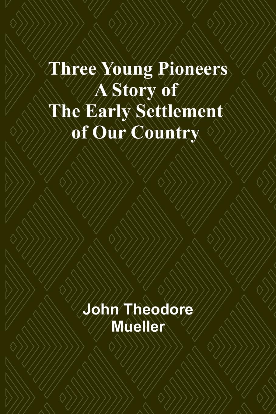 Three Young Pioneers A Story of the Early Settlement of Our Country Novels & Short Stories