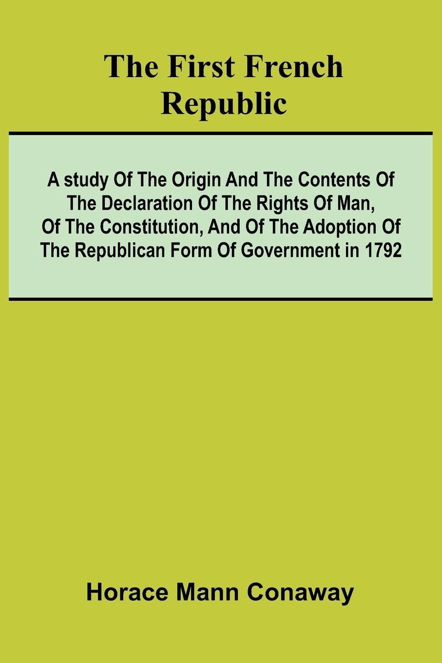 The first French Republic Law