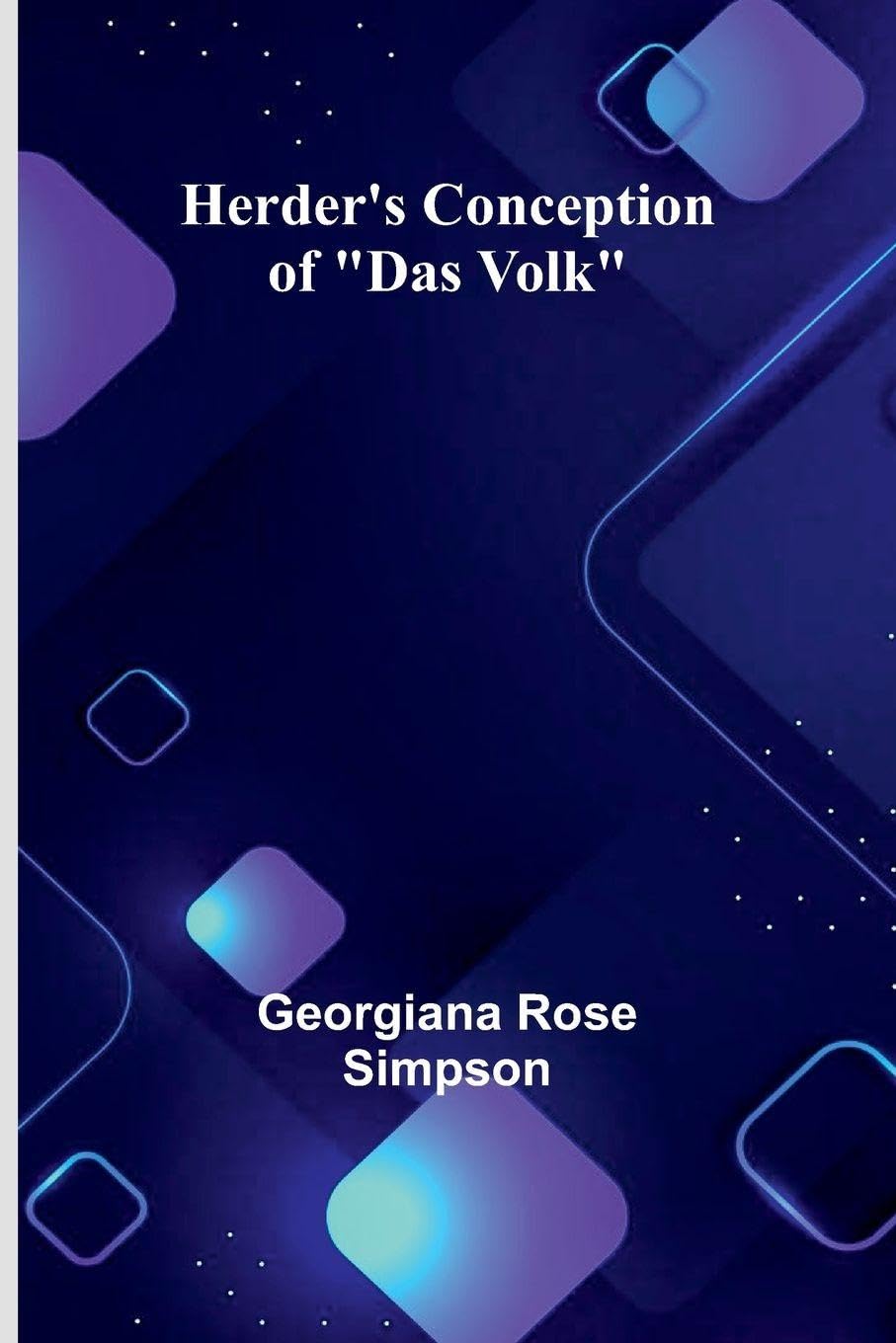 Herder'S Conception Of "Das Volk" Philosophy