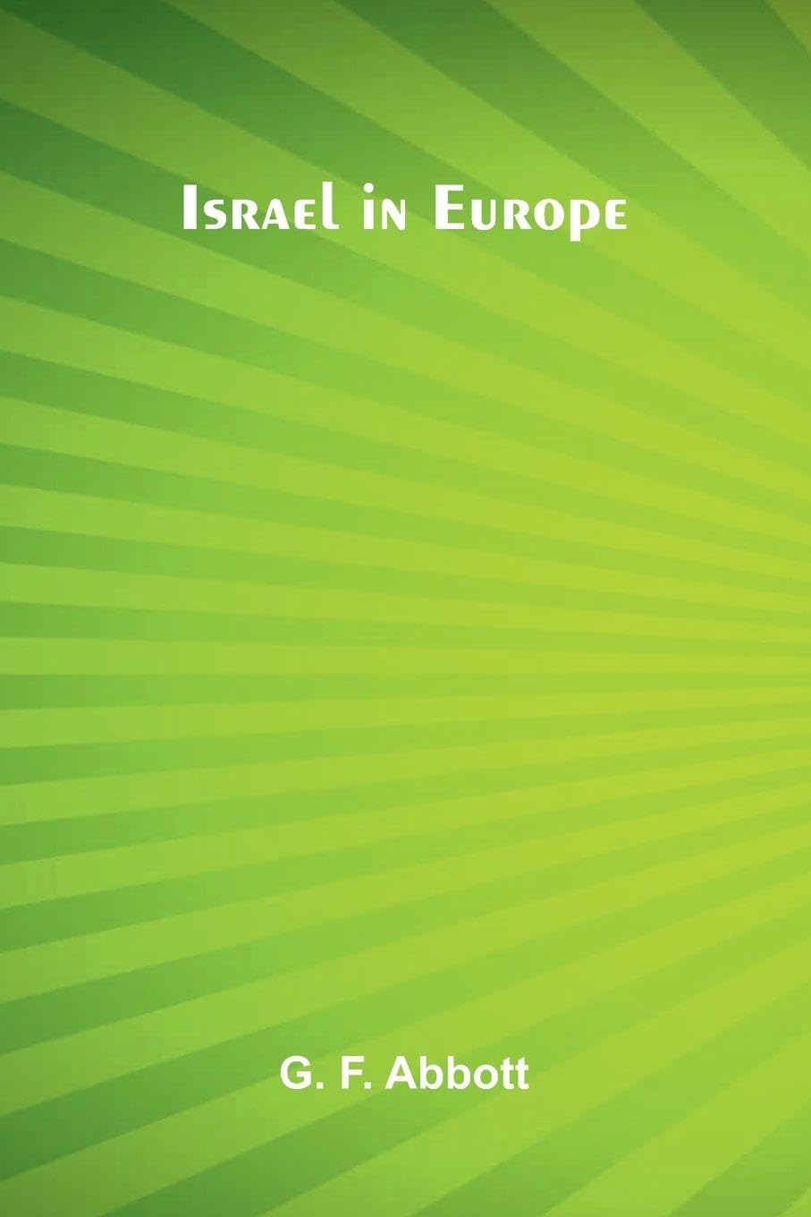 Israel In Europe Reference Books