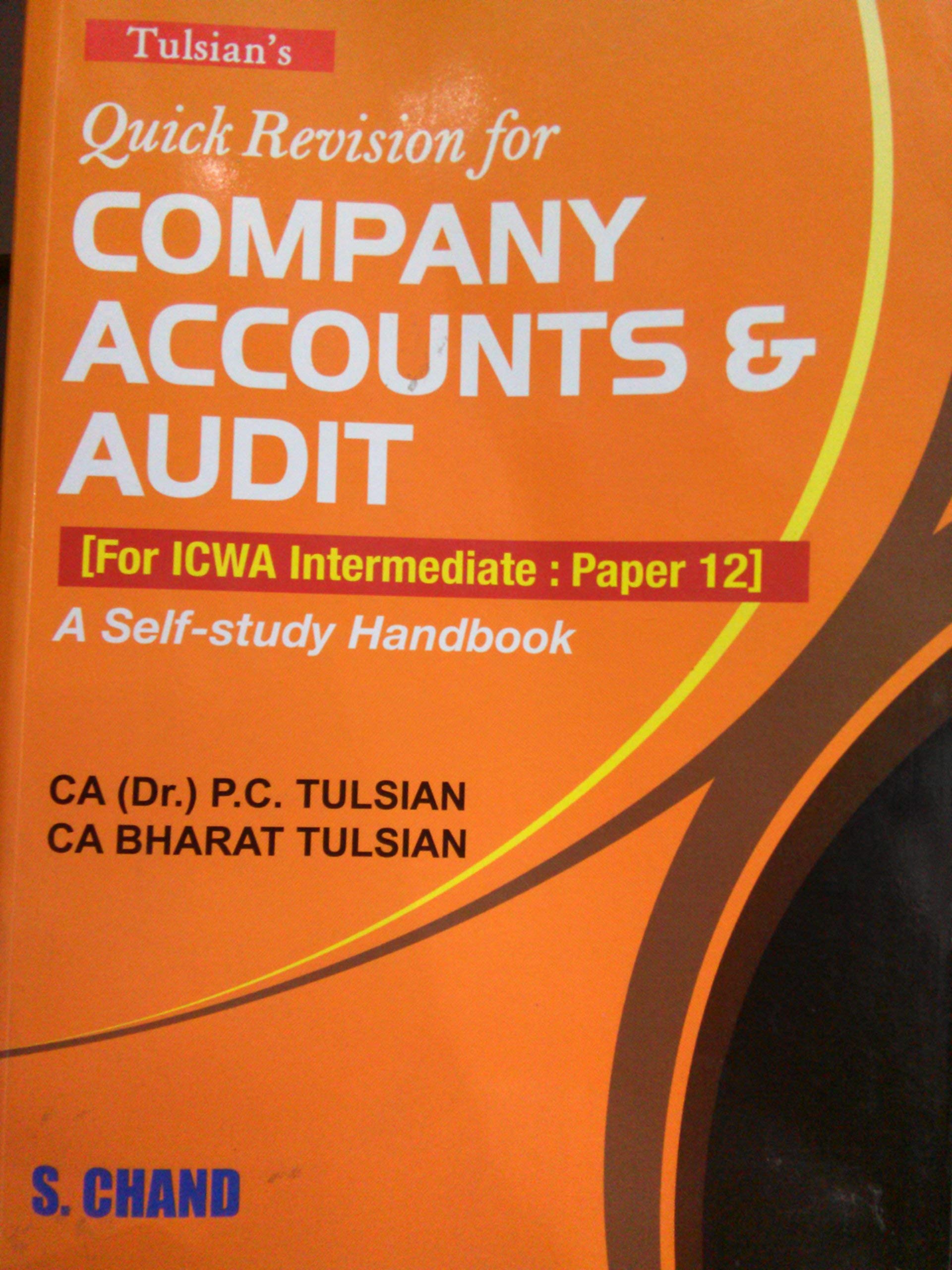 Tulsian Quick Revision For Company Accounts & Audit Business, Finance & Career