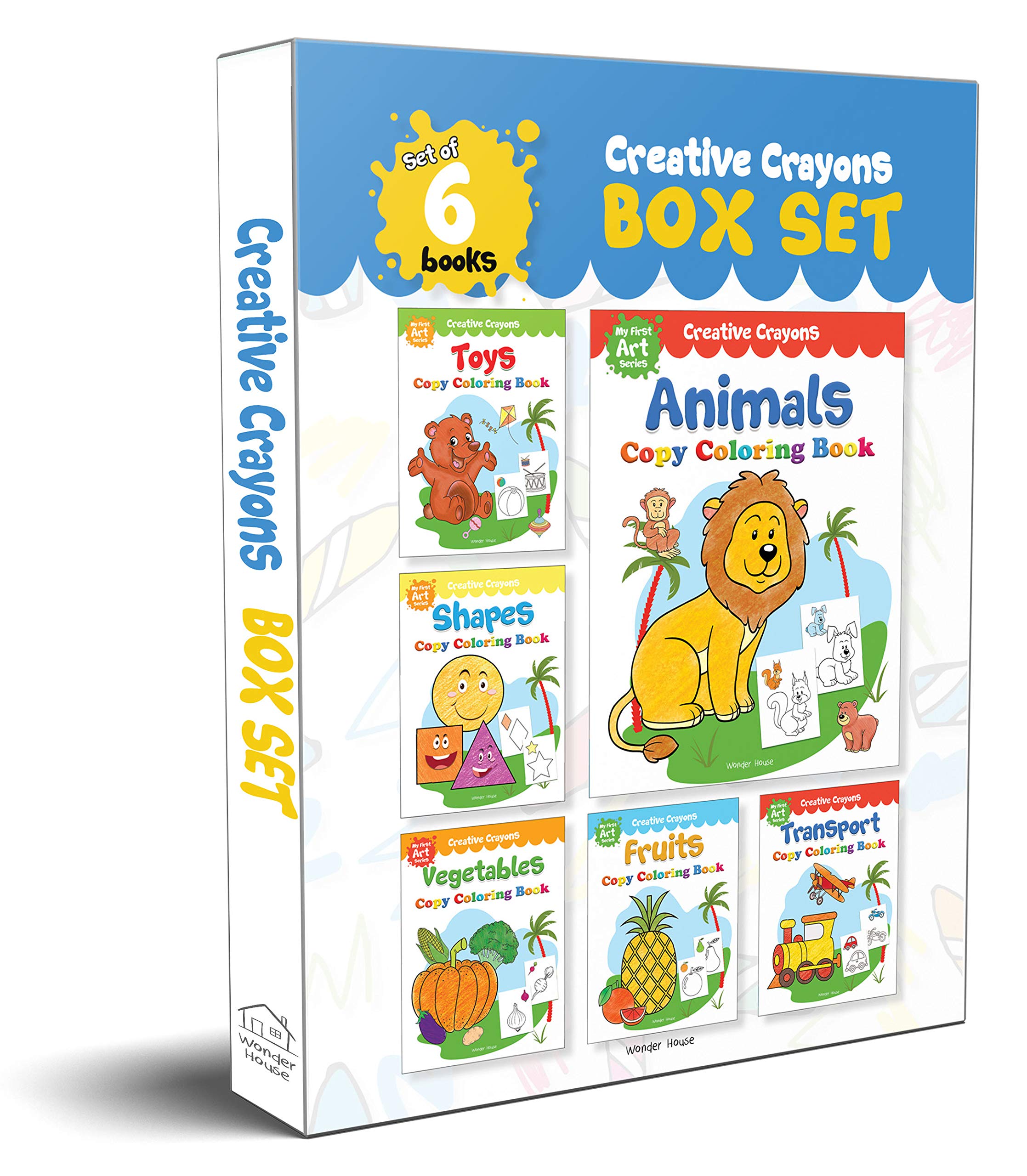 Colouring Books Super Boxset: Pack of Crayon Copy Colour Books for Kids Tiptoi & Games