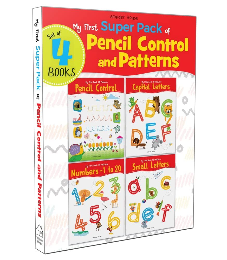My First Super Pack of Pencil Control and Patterns: Boxed Set | Alphabet ABC (Capital & Small Letters), Lines & Patterns, Numbers | Pre School & ... to Practice Patterns, Numbers and Alphabet Non-fiction
