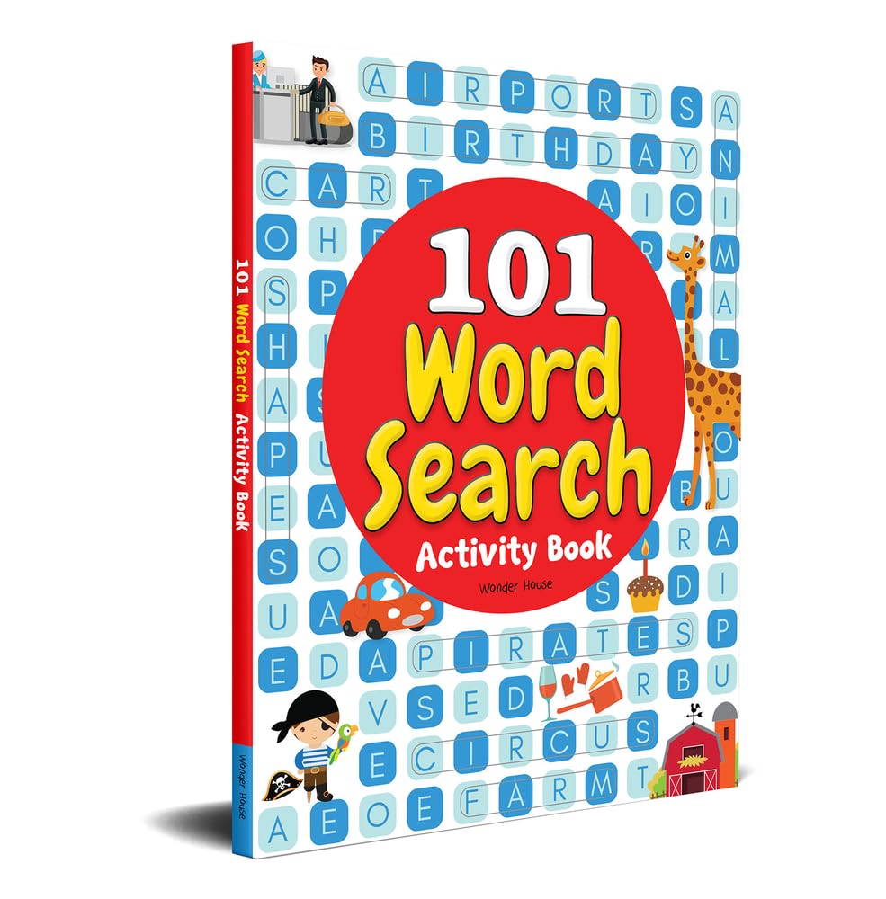101 Word Search Activity Book: Large Grid Word Search Puzzles for Kids With Attractive Illustrations Tiptoi & Games