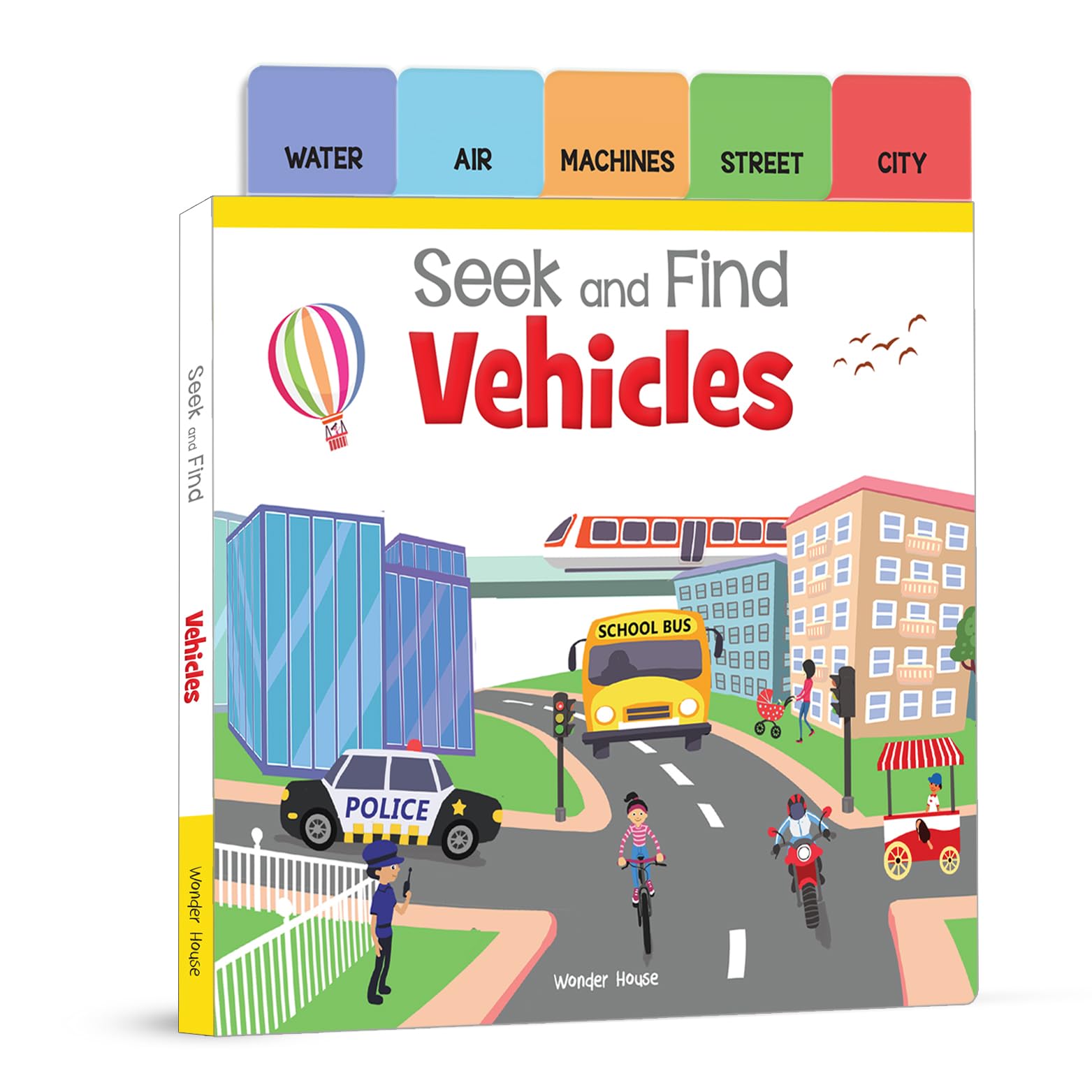 Seek and Find Vehicles: Early Learning Board Books With Tabs (Search and Find) Non-fiction