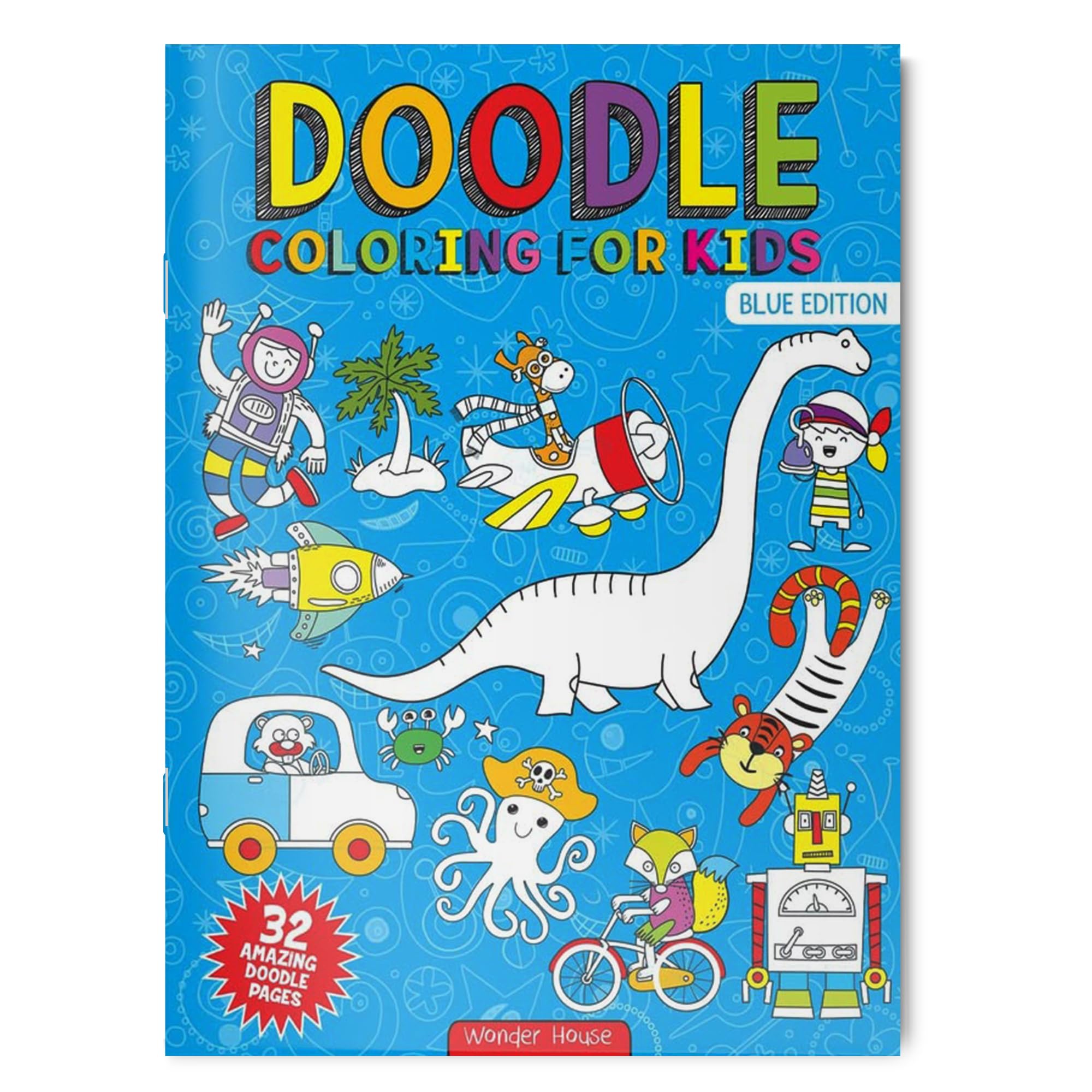 Doodle Coloring for Kids: Blue Edition Novels & Short Stories