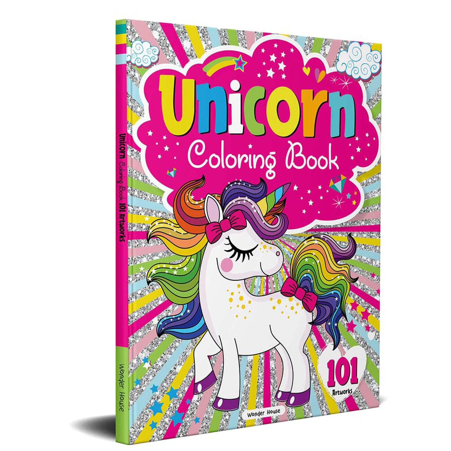 101 Unicorn Colouring Book: Fun Activity Colouring Book for Children Tiptoi & Games