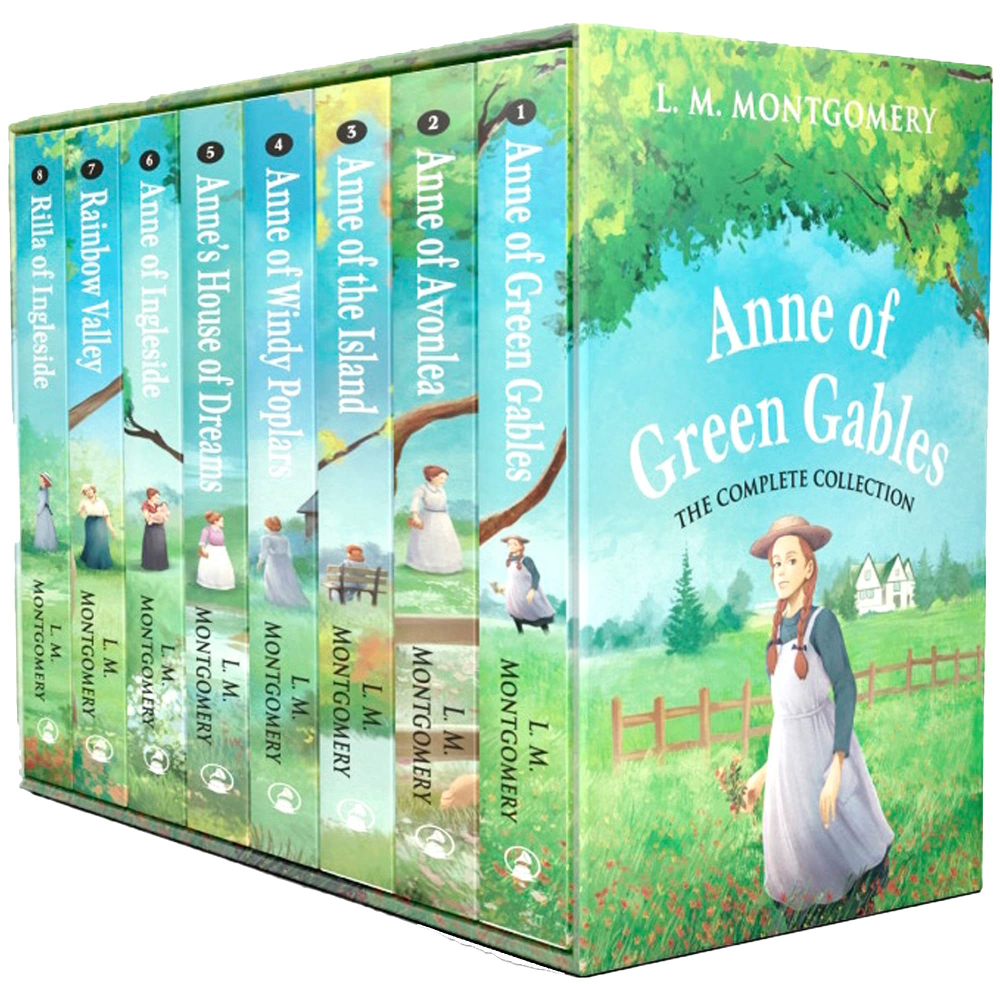 Anne of Green Gables The Complete Collection 8 Books Box Set by L. M. Montgomery - L. M. Montgomery Novels & Short Stories