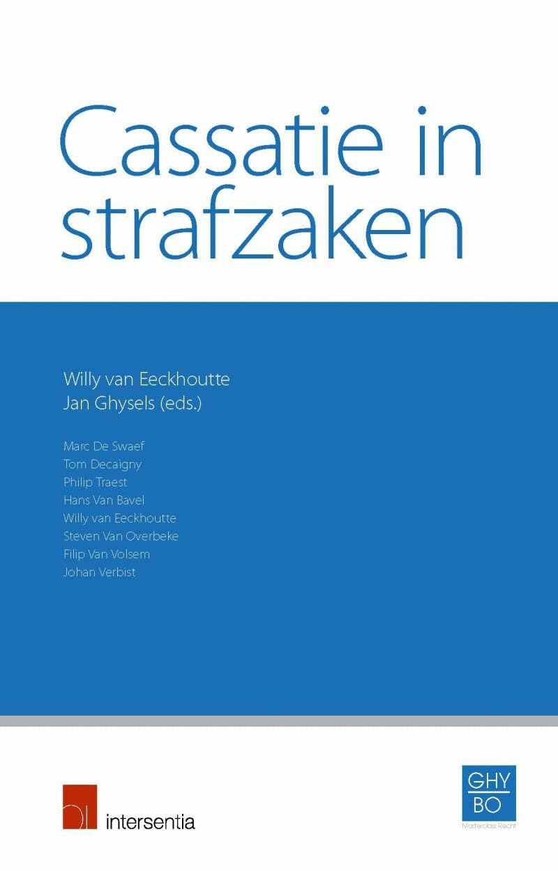 Cassatie in strafzaken Law