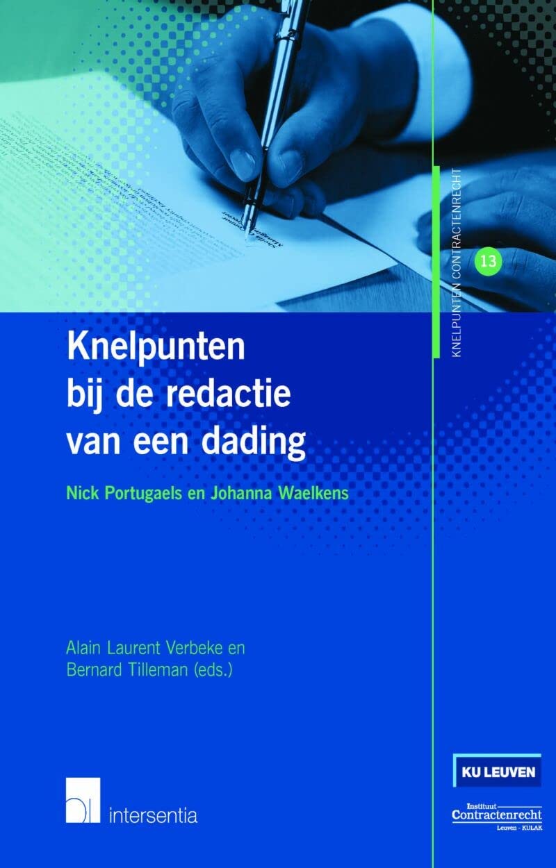 Knelpunten bij de redactie van een dading book