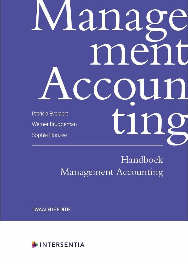 Handboek management accounting: kostprijsberekening voor managementbeslissingen book