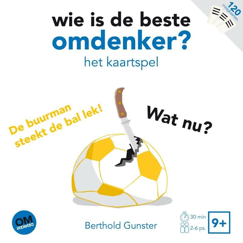 Wie is de beste omdenker?: het kaartspel book