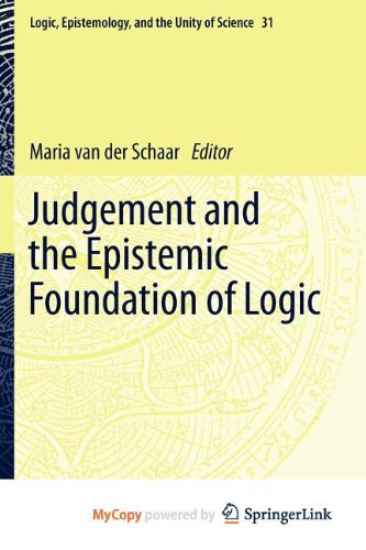 Judgement and the Epistemic Foundation of Logic Philosophy