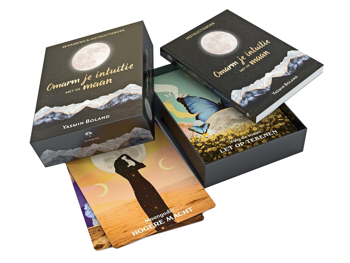 Omarm je intuïtie met de maan: 48 kaarten & instructieboek book
