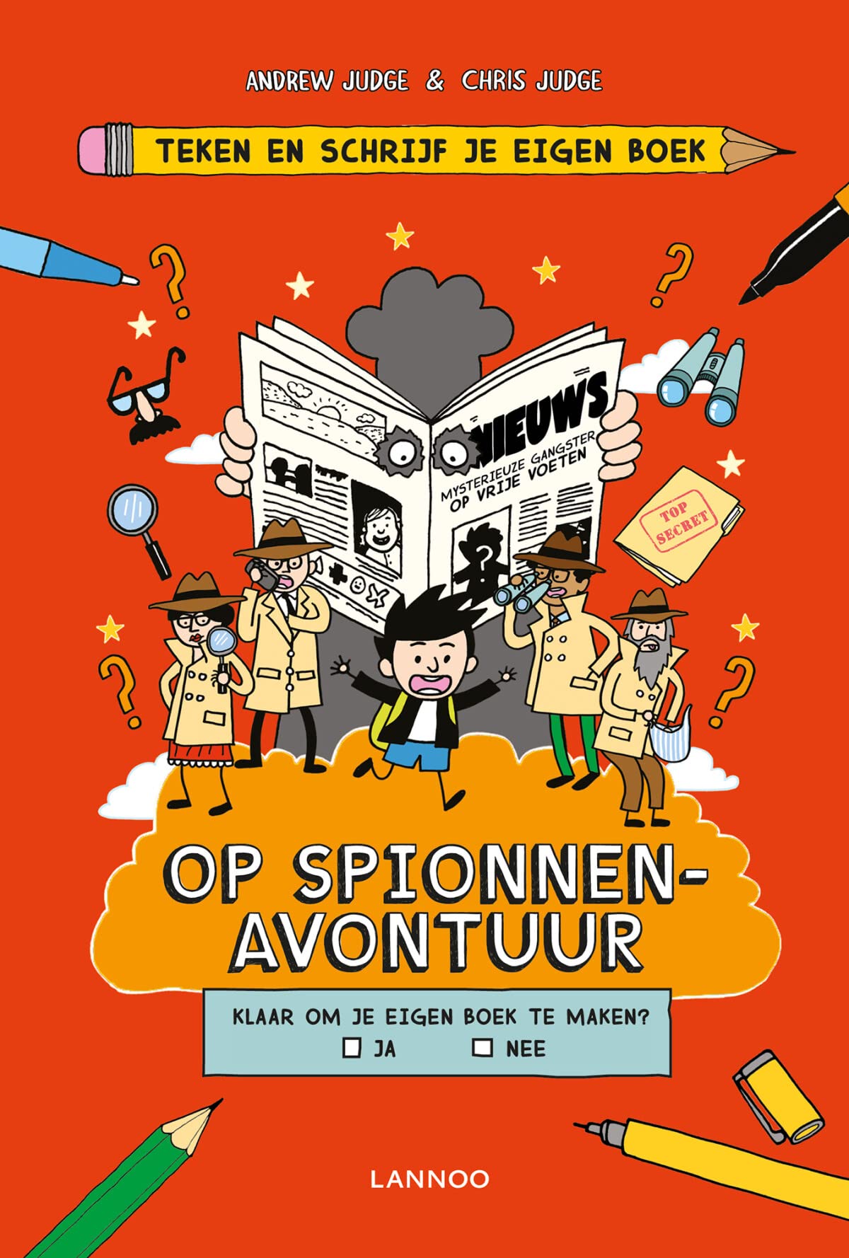 Teken en schrijf je eigen boek - Op spionnenavontuur book