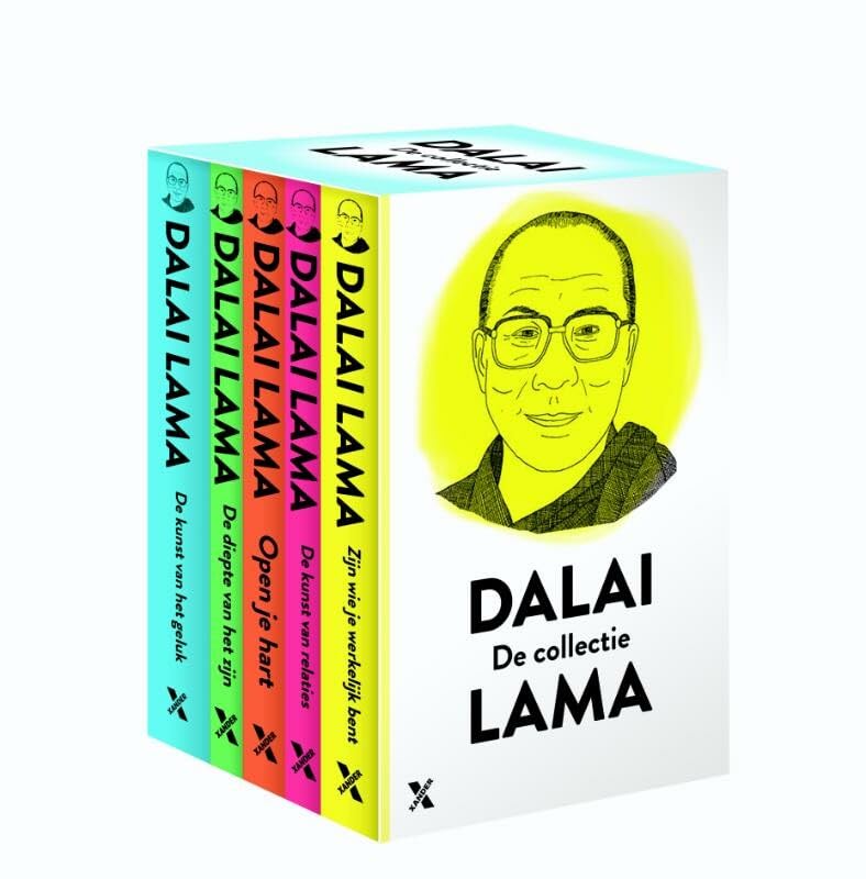 Dalai Lama collectie: De kunst van het geluk, De diepte van het zijn, Open je hart, De kunst van relaties, Zijn wie je werkelijk bent Books