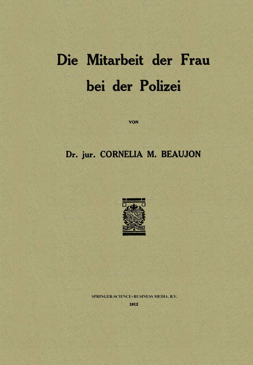 Die Mitarbeit der Frau bei der Polizei Law