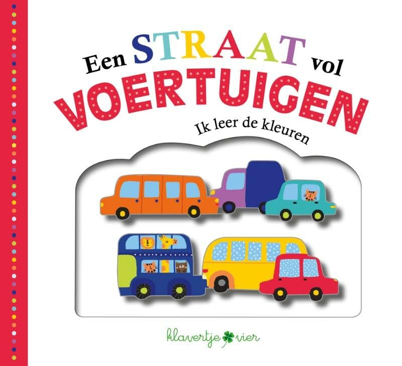 Een straat vol voertuigen: ik leer de kleuren book