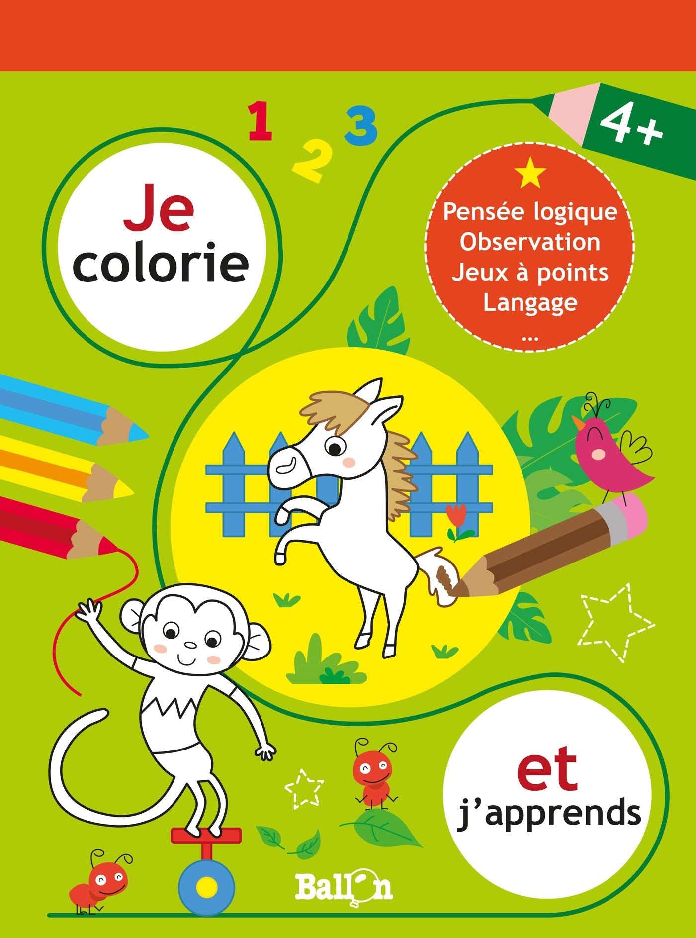 Je colorie et j'apprends - 4+ (Je colorie et j'apprends, 1) Tiptoi & Games